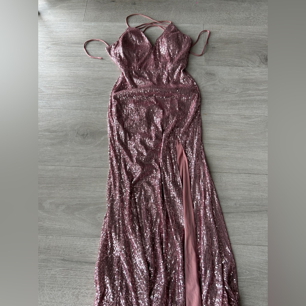 Boubou sequin pink maxi dress - Picture 7 of 10
